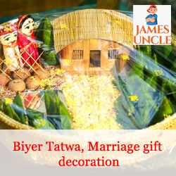 Biyer Tatwa, Marriage gift decoration Mrs. Mou Das in Chinsurah